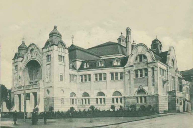 Historische Ansicht des Essener Saalbaus