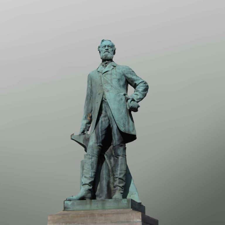 Alfred Krupp in Bronze